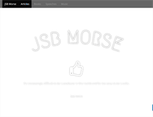 Tablet Screenshot of jsbmorse.com